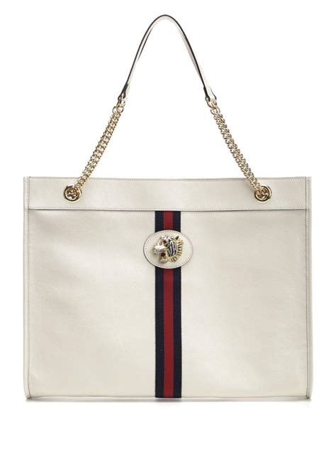 gucci rajah tote white